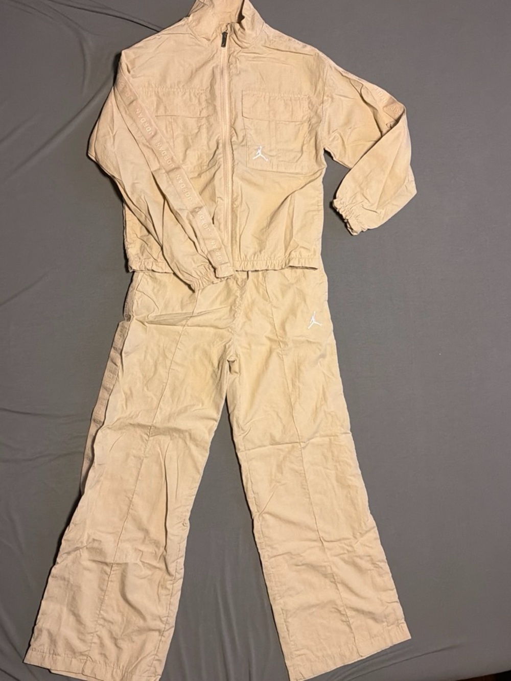 Jordan Women's Beige Track Jacket & Pants Set